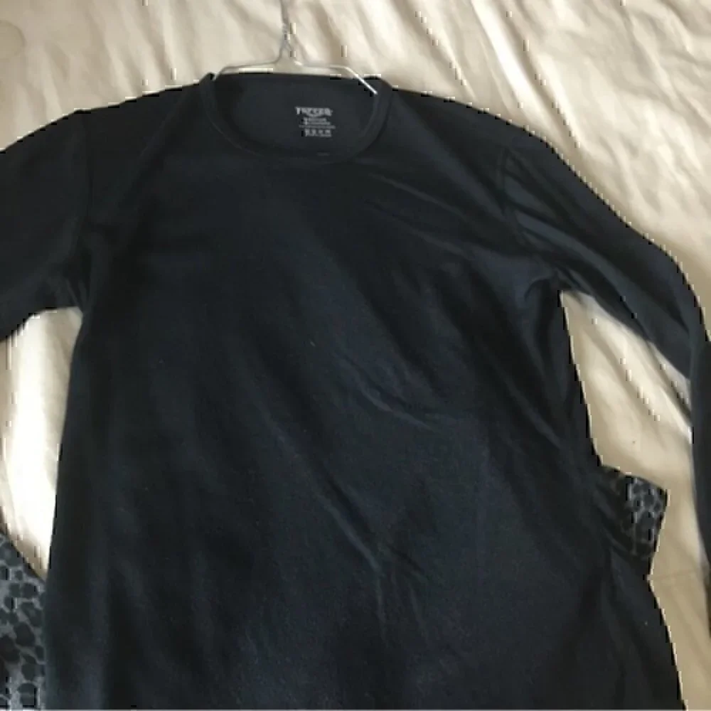Girls size medium black long sleeved top size large 10/12 Old Navy leggings